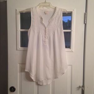 Merona white flowy tunic