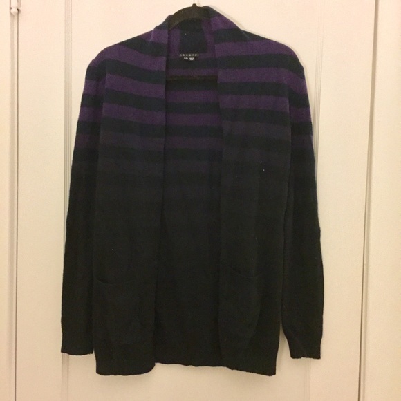 Theory Purple Ombré Cashmere Sweater Size XS