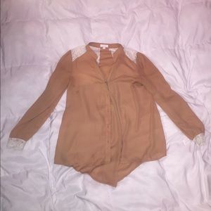 Laced blouse from Charming Charlie