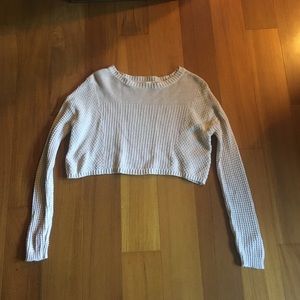 Tan cropped sweater