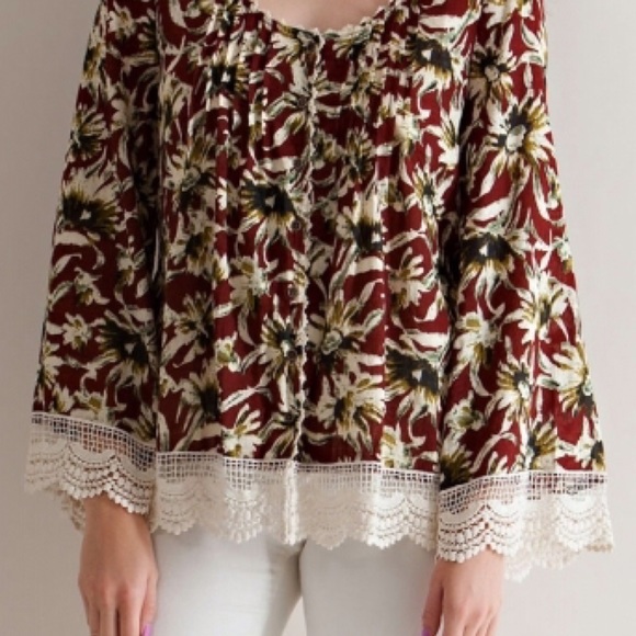 Floral Blouse❣️2 COLORS❣️ - Picture 3 of 4