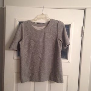 LOFT gray top