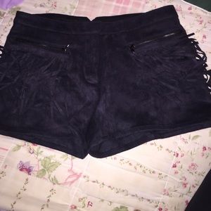 Fridge suede shorts