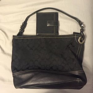 Authentic Coach bag with matching wallet