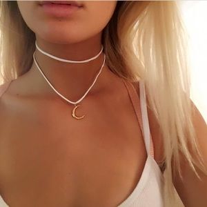 Homemade moon choker necklace!