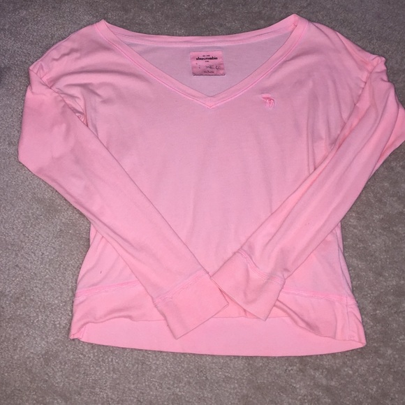 Neon pink long sleeved shirt