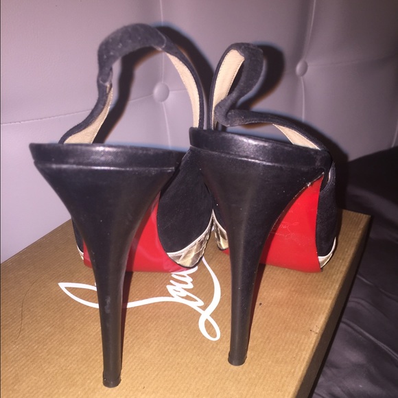 Python And Suede Sandy Slingback Pumps - image 4