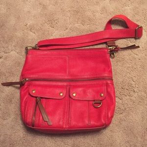 Red Fossil Handbag