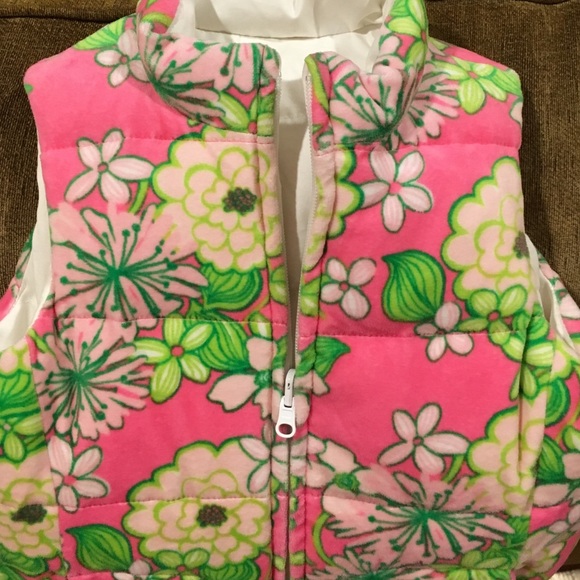 Soft and warm reversible girls Lilly vest