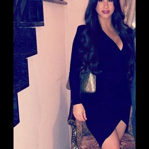 Back long sleeve dress