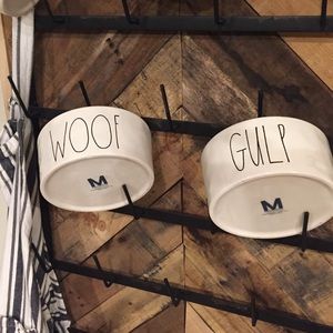Rae Dunn Dog bowls. Woof & Gulp 🐾