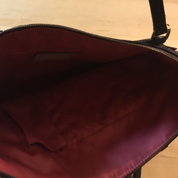 Limited Edition Coach suede & leather shoulder Bag - Picture 3 of 3