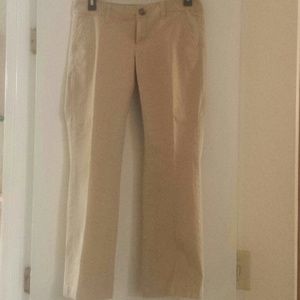 American Eagle size 4 kick boot stretch kaki pants