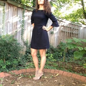 Banana Republic Flutter Sleeve Dress, navy