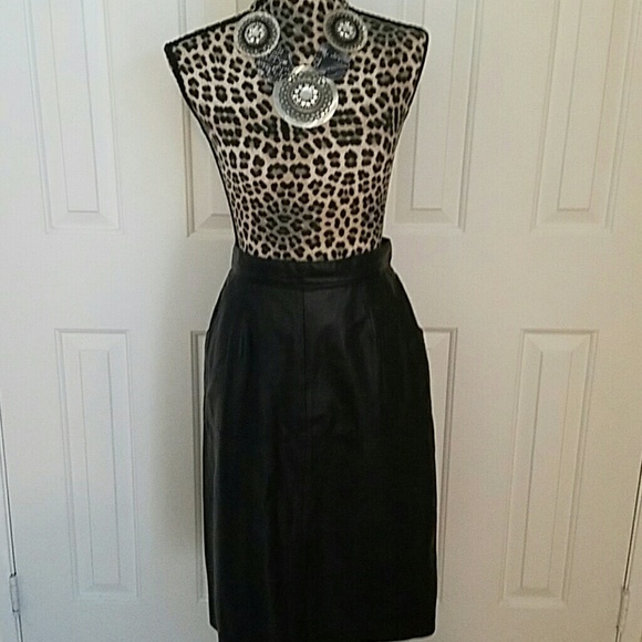 Genuine Leather Skirt
