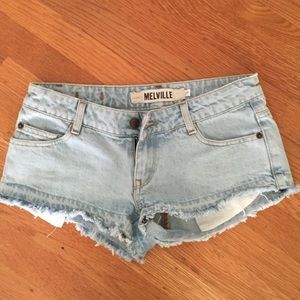 Light wash Brandy Melville short shorts