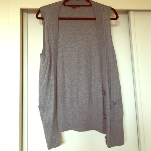 Grey sweater vest