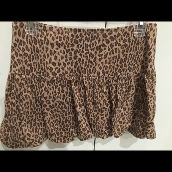 Justice girls leopard bubble skirt shorts size 18