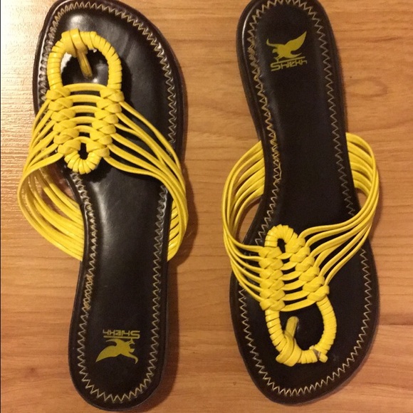 Yellow sandals