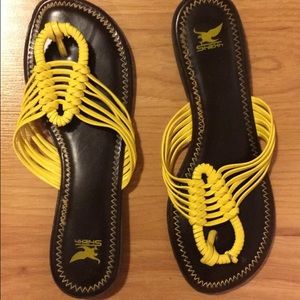 Yellow sandals
