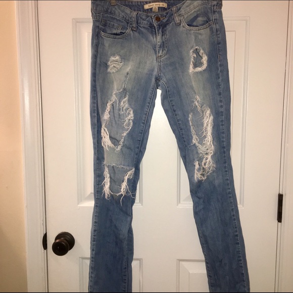 Ripped and Faded Jeans