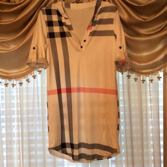 ❤️LAST 1❤️. Gorgeous plaid shirt dress - Picture 4 of 4