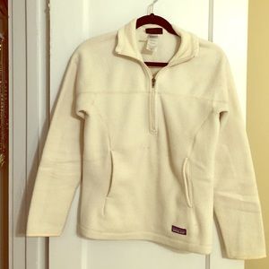 Patagonia Cream Fleece Pullover - Small