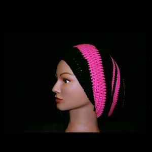Hand crocheted slouch hat