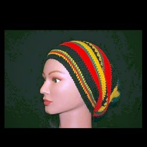 Hand crocheted slouch hat
