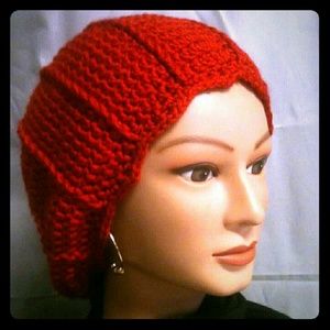 Hand crocheted slouch hat