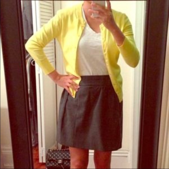 Banana Republic yellow cardigan