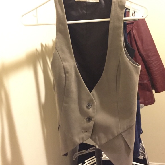 Zara vest XS gray