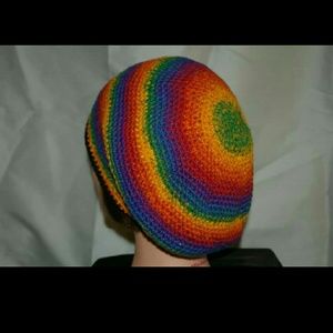 Hand crocheted slouch hat