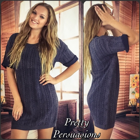 SOLD OUT‼️ NWT Slate Cable Knit Sweater Dress - Picture 4 of 4