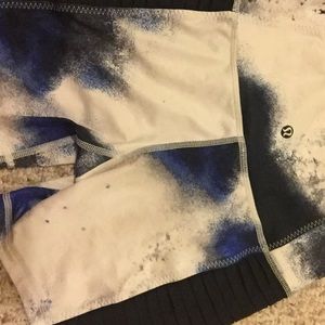 Lululemon galaxy print spandex shorts