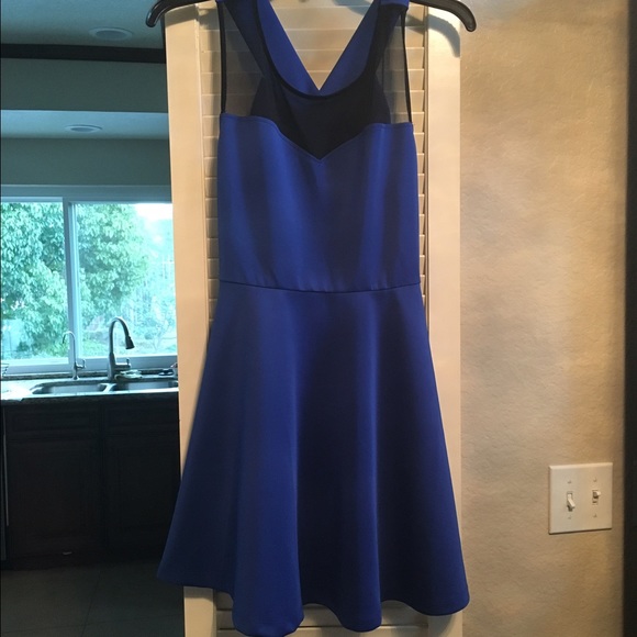 Project 2.0 Cobalt Blue Mesh Dress