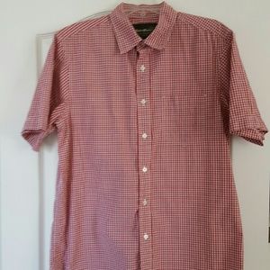 Men's Eddie Bauer Red Plaid Button Down