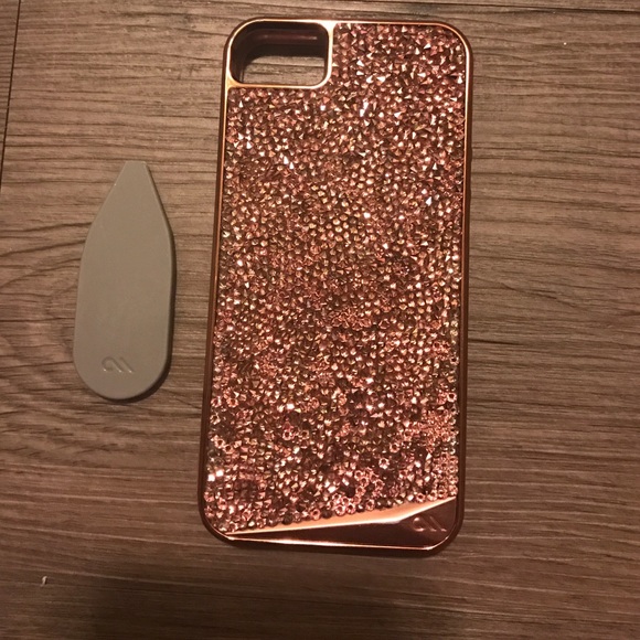 CaseMate rose gold iPhone 6 SE case with key