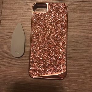 CaseMate rose gold iPhone 6 SE case with key