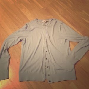 Loft sz M baby blue cardigan