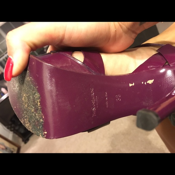 Yves Saint Laurent Tribute platform sandals. - Picture 4 of 4