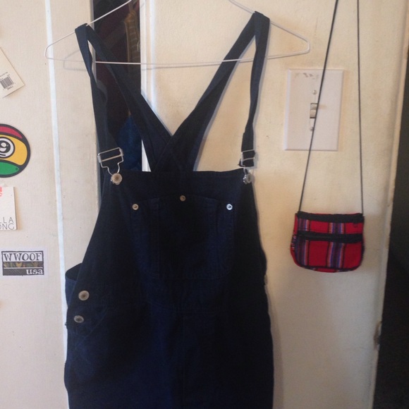 BRANDY MELVILLE NAVY BLUE OVERALLS