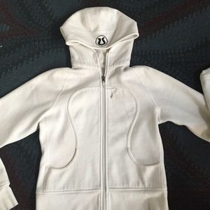 Lululemon White Scuba Jacket