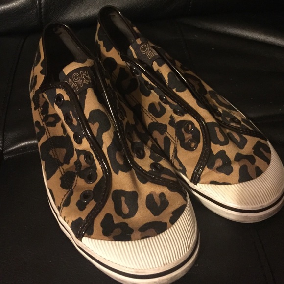 Coach Leopard Print Sneakers