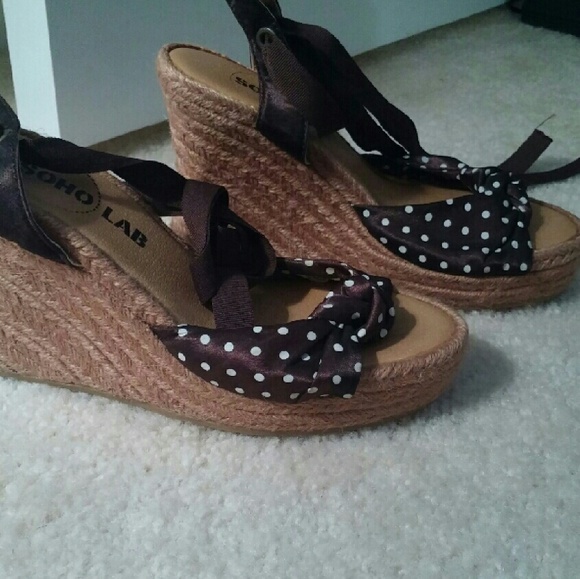 *Sold* Lace up espadrilles