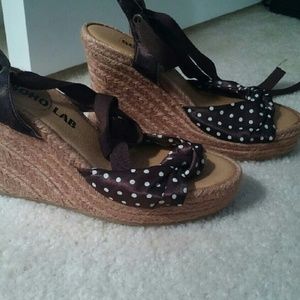 *Sold* Lace up espadrilles