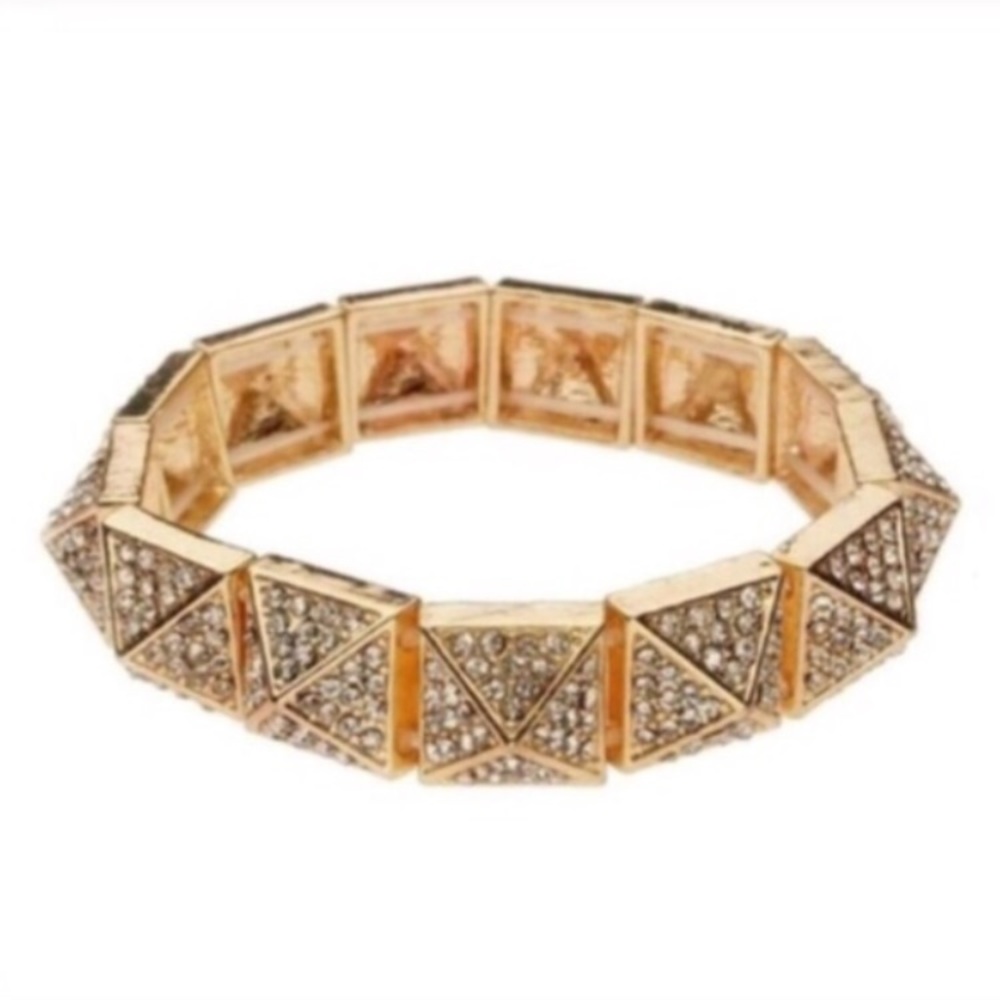 Pave Pyramid Bracelet - Picture 2 of 5