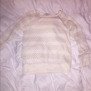 Cream and gold Forever 21 sweater
