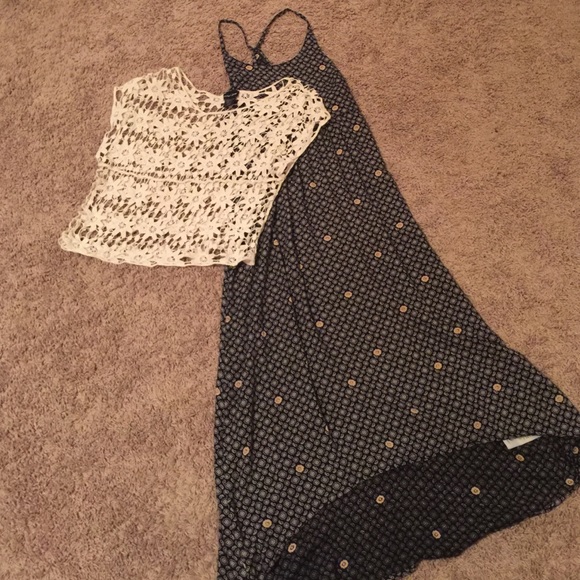 Dress(extra small) with lace cover(large)