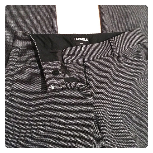 Express black and white dress pants size 0